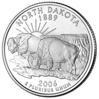 2006 - North Dakota State Quarter (D) - Click Image to Close